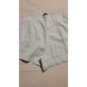 Streetwear Society Seafoam Green Linen Shorts Pockets Size Small